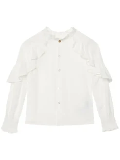 Abel & Lula Bluzka 5615 Biały Regular Fit