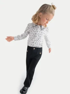 Abel & Lula Jeansy 5721 Czarny Flare Fit