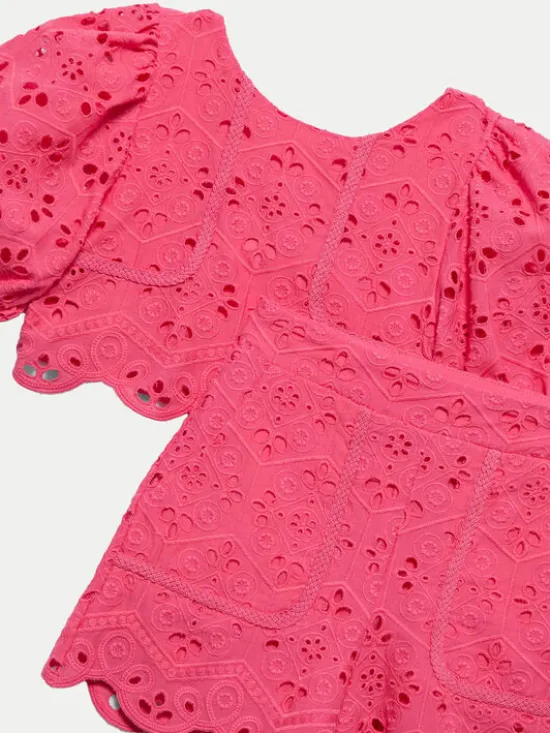Abel & Lula Komplet top i spodenki 5231 Różowy Regular Fit