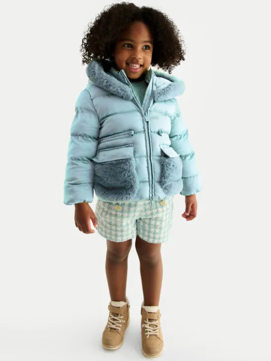 Abel & Lula Kurtka zimowa 5849 Zielony Regular Fit