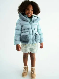 Abel & Lula Kurtka zimowa 5849 Zielony Regular Fit