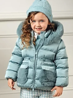 Abel & Lula Kurtka zimowa 5849 Zielony Regular Fit