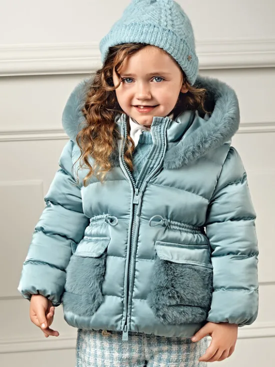 Abel & Lula Kurtka zimowa 5849 Zielony Regular Fit