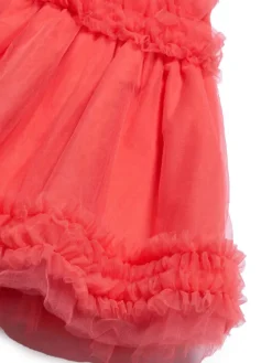 Abel & Lula Sukienka elegancka 5014 Pomarańczowy Regular Fit
