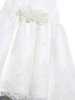Abel & Lula Sukienka elegancka 5027 Biały Regular Fit