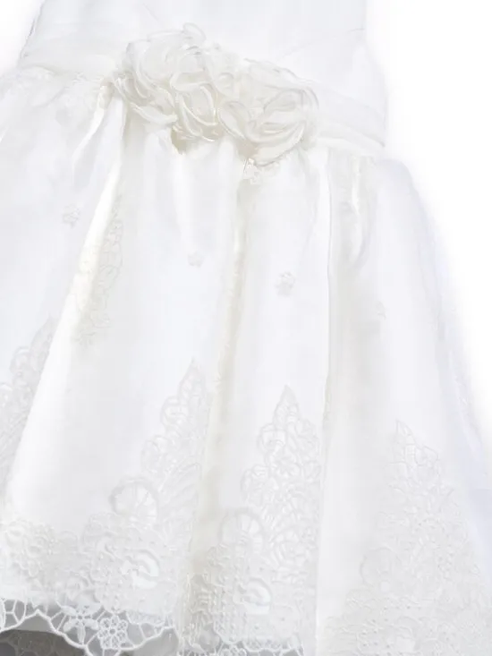 Abel & Lula Sukienka elegancka 5027 Biały Regular Fit