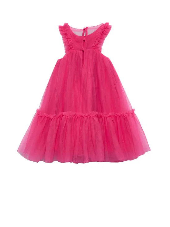 Abel & Lula Sukienka elegancka 5036 Różowy Regular Fit