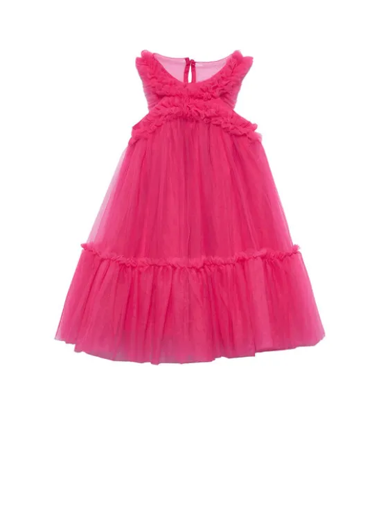 Abel & Lula Sukienka elegancka 5036 Różowy Regular Fit