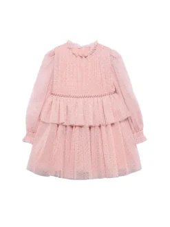 Abel & Lula Sukienka elegancka 5532 Różowy Regular Fit