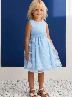 Abel & Lula Sukienka elegancka 5042 Błękitny Regular Fit