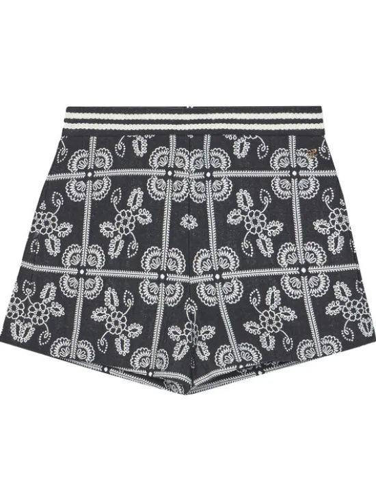 Abel & Lula Szorty materiałowe 5715 Czarny Regular Fit