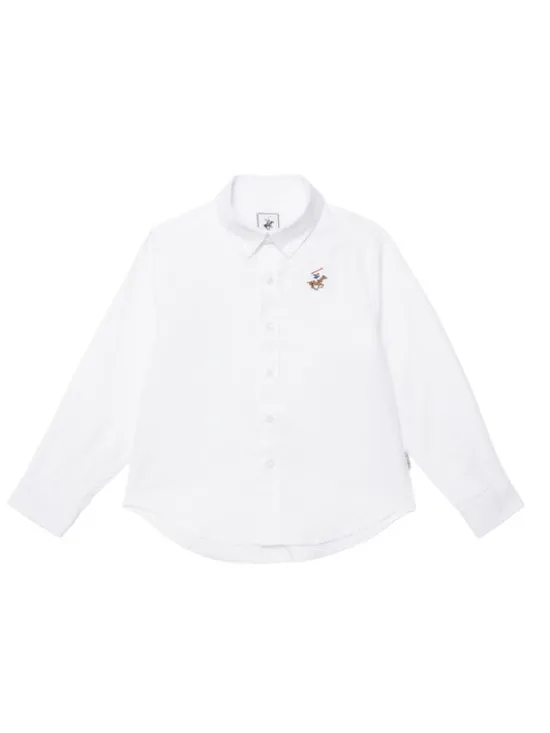 Beverly Hills Polo Club Koszula P-SS26B-SH0152 Biały Regular Fit
