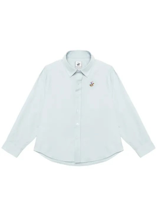 Beverly Hills Polo Club Koszula P-SS26B-SH0151 Niebieski jasny Regular Fit