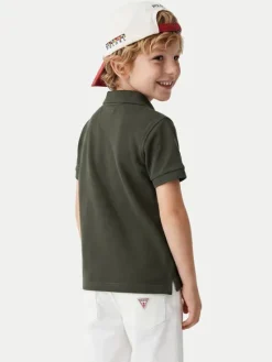 Beverly Hills Polo Club Polo P-SS26B-P42560 Zielony ciemny Regular Fit