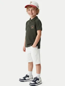 Beverly Hills Polo Club Polo P-SS26B-P42560 Zielony ciemny Regular Fit