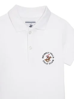 Beverly Hills Polo Club Polo P-SS26B-P42560 Biały Regular Fit