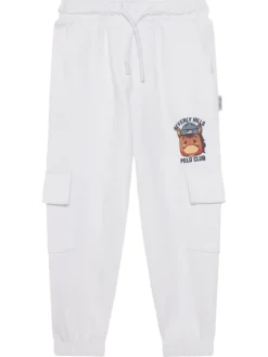 Beverly Hills Polo Club Spodnie dresowe P-SS26B-TF0136 Biały Regular Fit