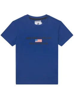 Beverly Hills Polo Club T-Shirt P-SS26B-TS0132 Niebieski Regular Fit