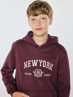 BIG STAR Bluza MARK Bordowy Basic Fit