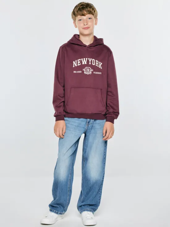 BIG STAR Bluza MARK Bordowy Basic Fit
