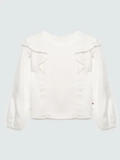 BIG STAR Bluzka SAFIE Biały Basic Fit