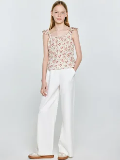 BIG STAR Bluzka WERIA Kremowy Basic Fit