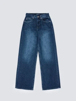 BIG STAR Jeansy NATALIE Granatowy Wide Fit