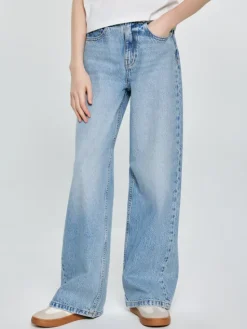 BIG STAR Jeansy NATALIE Niebieski Wide Fit