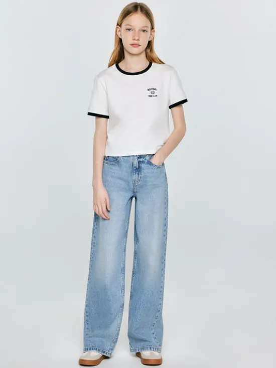 BIG STAR Jeansy NATALIE Niebieski Wide Fit
