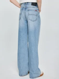 BIG STAR Jeansy NATALIE Niebieski Wide Fit
