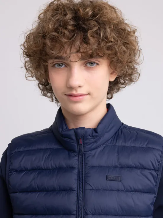 BIG STAR Kamizelka GRIMBO Granatowy Basic Fit
