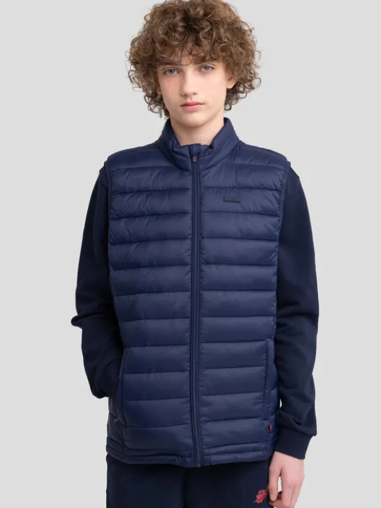 BIG STAR Kamizelka GRIMBO Granatowy Basic Fit