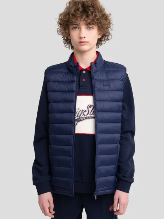 BIG STAR Kamizelka GRIMBO Granatowy Basic Fit