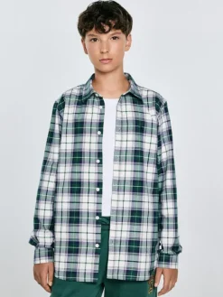 BIG STAR Koszula KEVIN Zielony Basic Fit