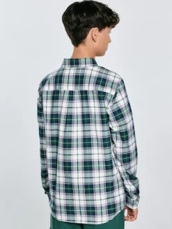 BIG STAR Koszula KEVIN Zielony Basic Fit