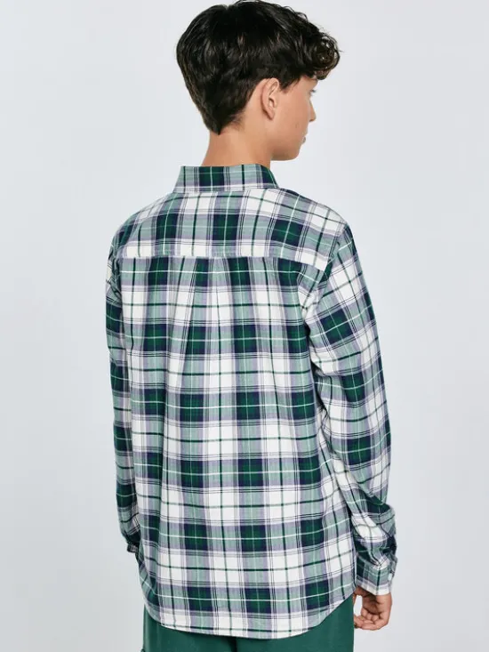 BIG STAR Koszula KEVIN Zielony Basic Fit