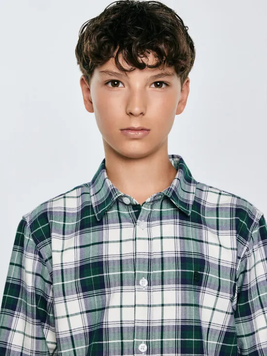 BIG STAR Koszula KEVIN Zielony Basic Fit