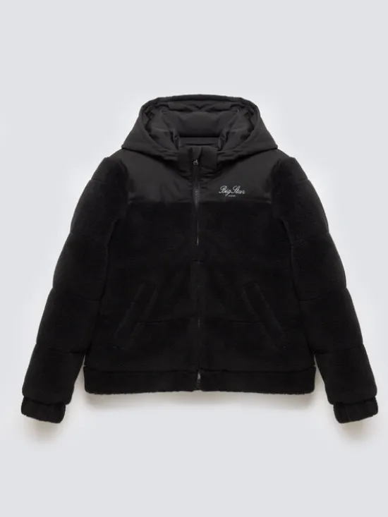 BIG STAR Kurtka zimowa KESJA Czarny Basic Fit