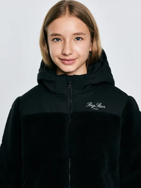 BIG STAR Kurtka zimowa KESJA Czarny Basic Fit