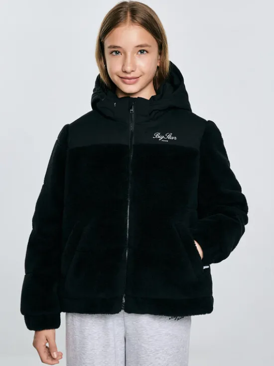 BIG STAR Kurtka zimowa KESJA Czarny Basic Fit