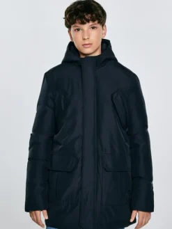 BIG STAR Kurtka zimowa OSKAR Granatowy Basic Fit