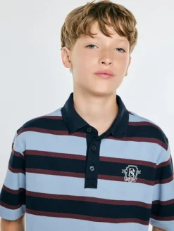 BIG STAR Polo HERON Niebieski Comfort Fit