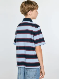 BIG STAR Polo HERON Niebieski Comfort Fit