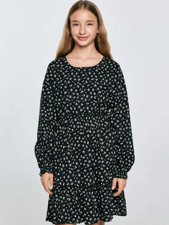 BIG STAR Sukienka codzienna NAMISA Czarny Basic Fit