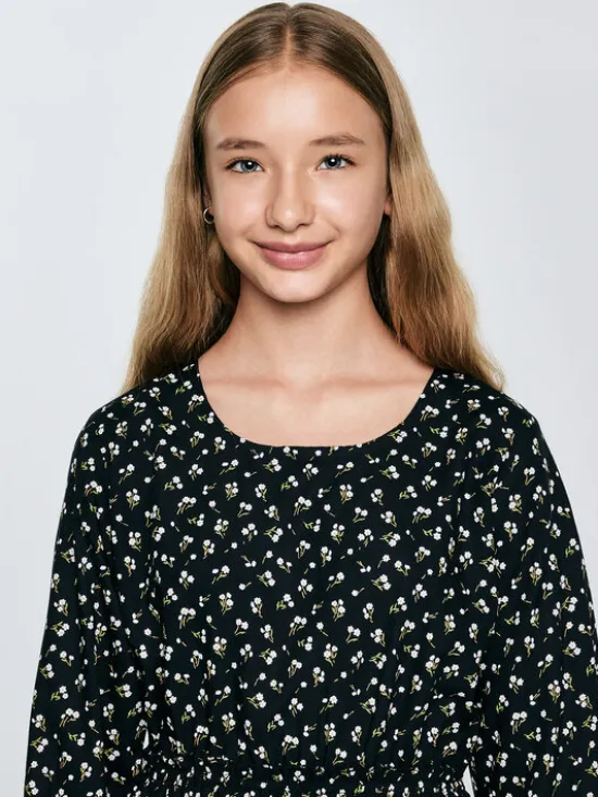 BIG STAR Sukienka codzienna NAMISA Czarny Basic Fit