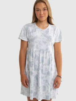 BIG STAR Sukienka dzianinowa FIONALKA Niebieski Basic Fit