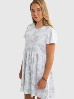 BIG STAR Sukienka dzianinowa FIONALKA Niebieski Basic Fit