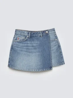 BIG STAR Szorty jeansowe JUNI Niebieski Basic Fit