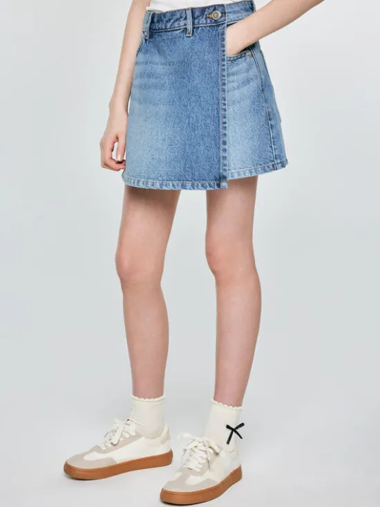 BIG STAR Szorty jeansowe JUNI Niebieski Basic Fit