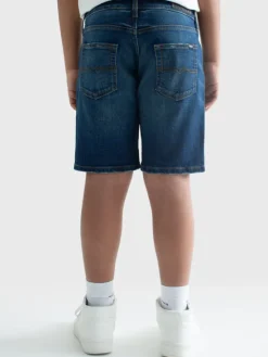 BIG STAR Szorty jeansowe MATT Granatowy Slim Fit
